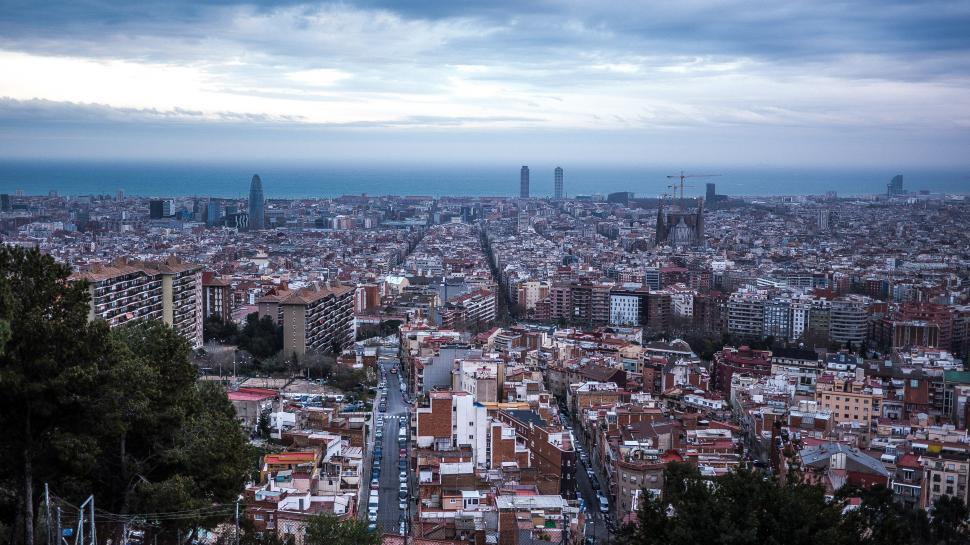 Free Image of Cityscape View From Hilltop 