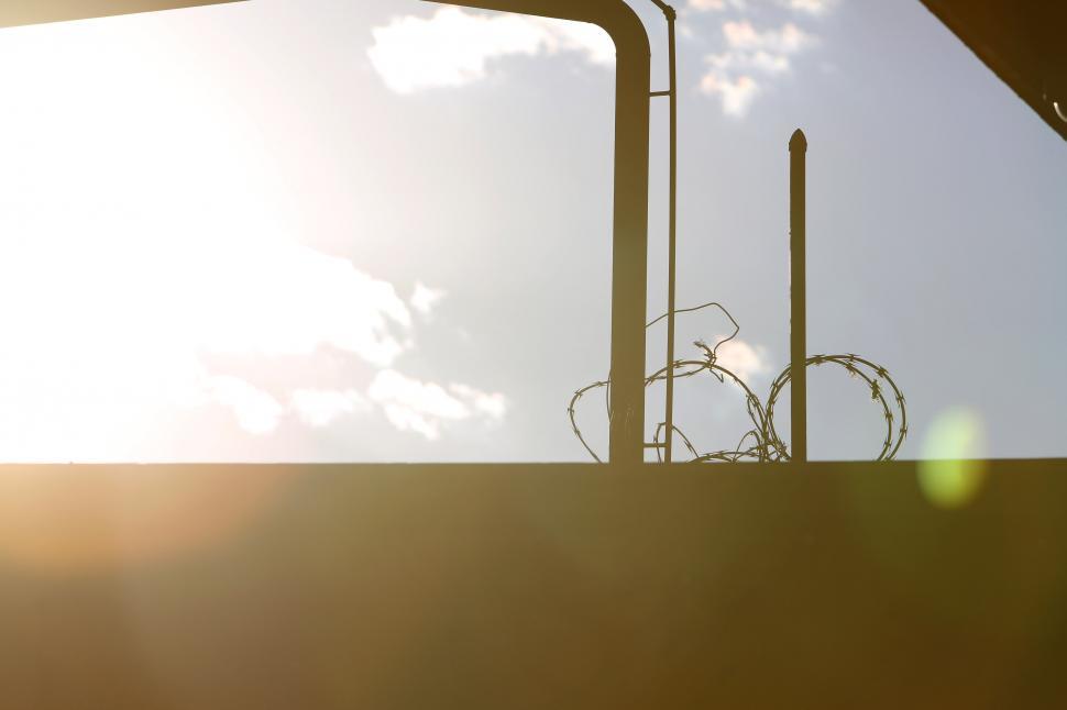 Free Image of View of the Sky Through a Window of a Building 