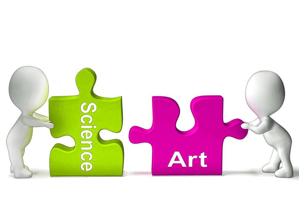 Free Image of Science Art Puzzle Shows Scientific Or Artistic 
