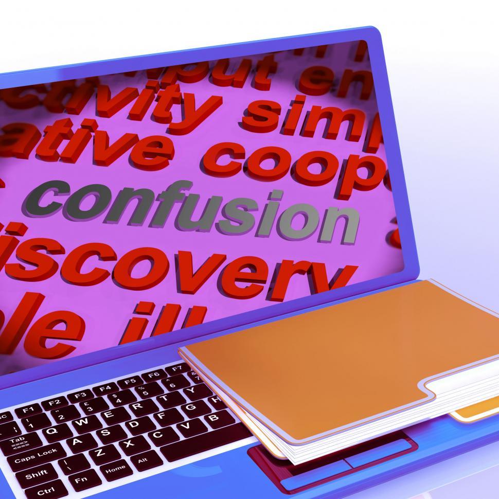 Free Image of Confusion Word Cloud Laptop Means Confusing Confused Dilemma 