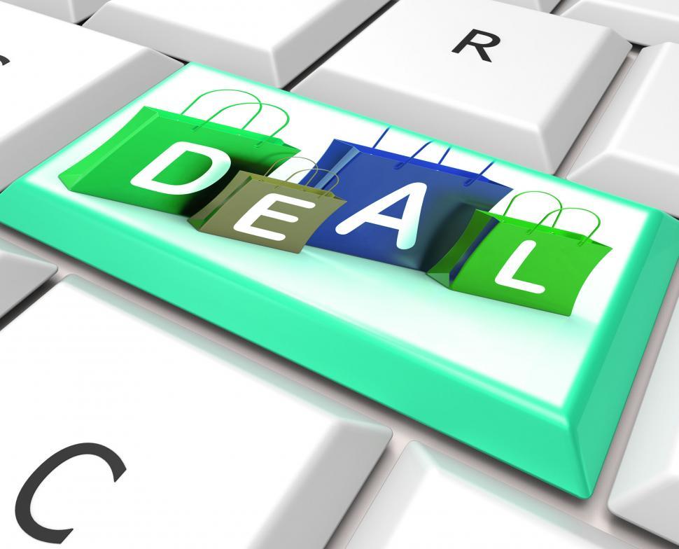 Free Image of Deal On Computer Key Shows Bargains And Promotions 