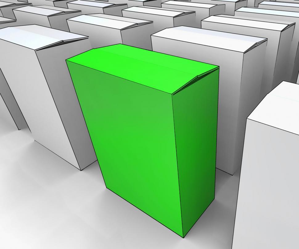 Free Stock Photo of Blank Box Copy space Means Stand Out Leader Or