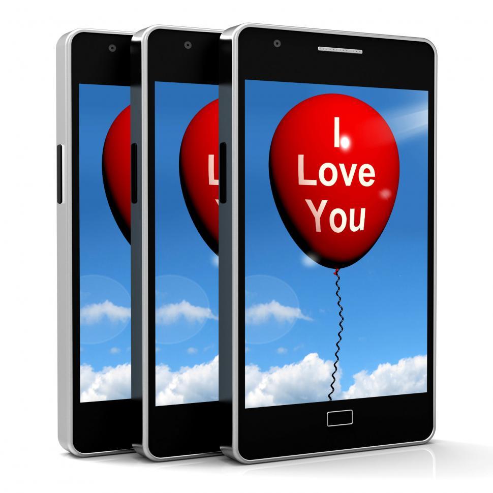 Free Image of I Love You Balloon Represents Lovers and Couples 