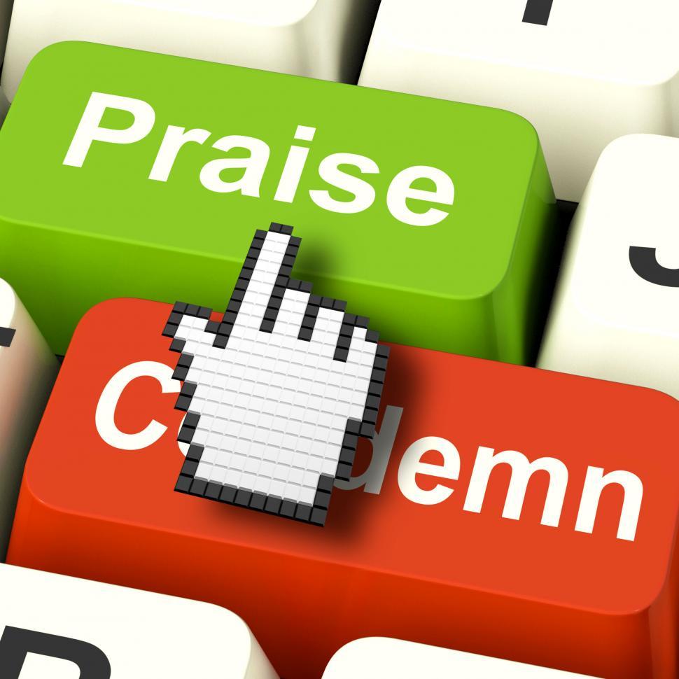 Free Image of Appreciate Praise Computer Means Appreciating or Great 