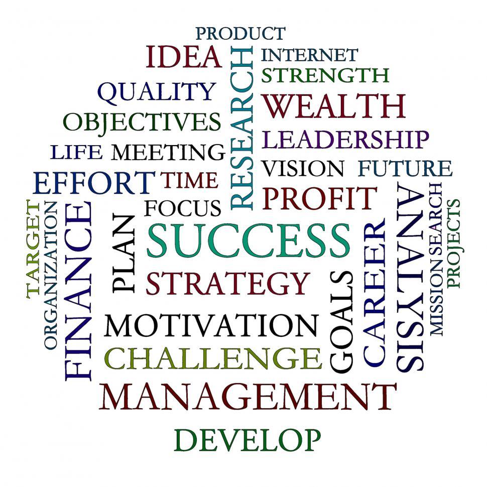 Free Stock Photo of Word Cloud Shows Road To Success | Download Free ...