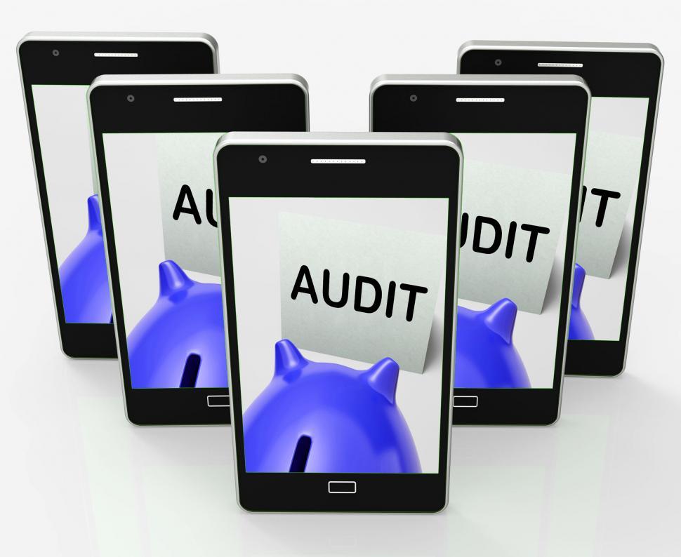 Free Image of Audit Piggy Bank Shows Inspect Analyze And Verify 
