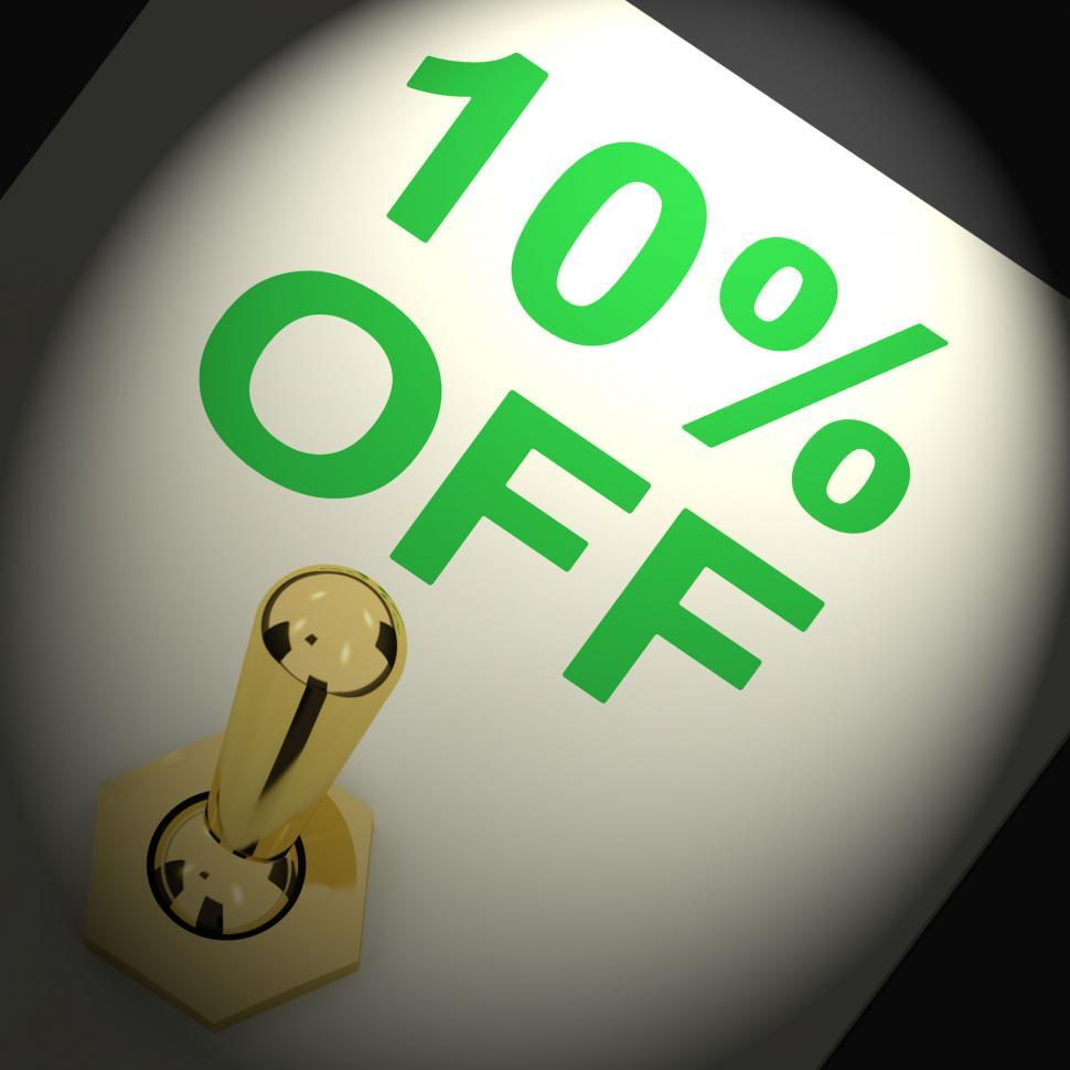 Free Image of Switch Shows Sale Discount Of Ten Percent Off 