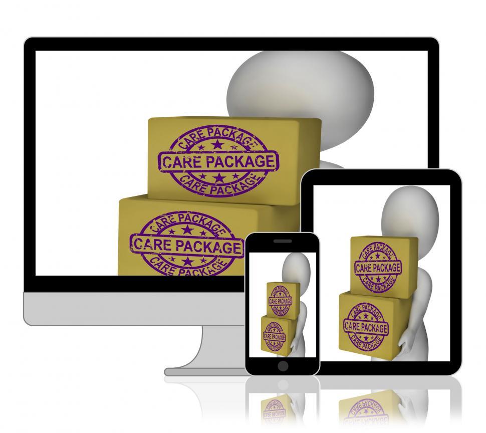 Free Image of Care Package Boxes Displays Gifts From Home Or Foreign Aid 