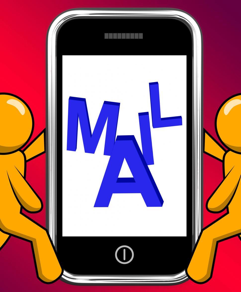 Free Stock Photo of Mail On Phone Displays Communicate Send Message