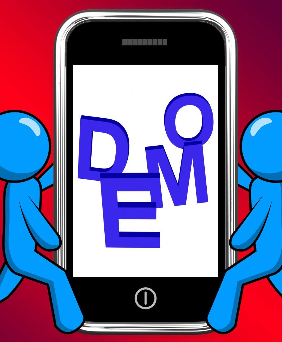 Demo On Phone Displays Development Or Beta Version