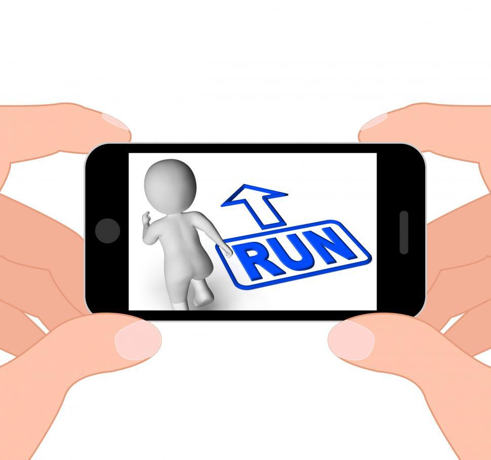 Free Image of Run And 3D Character Displays Urgent Running 