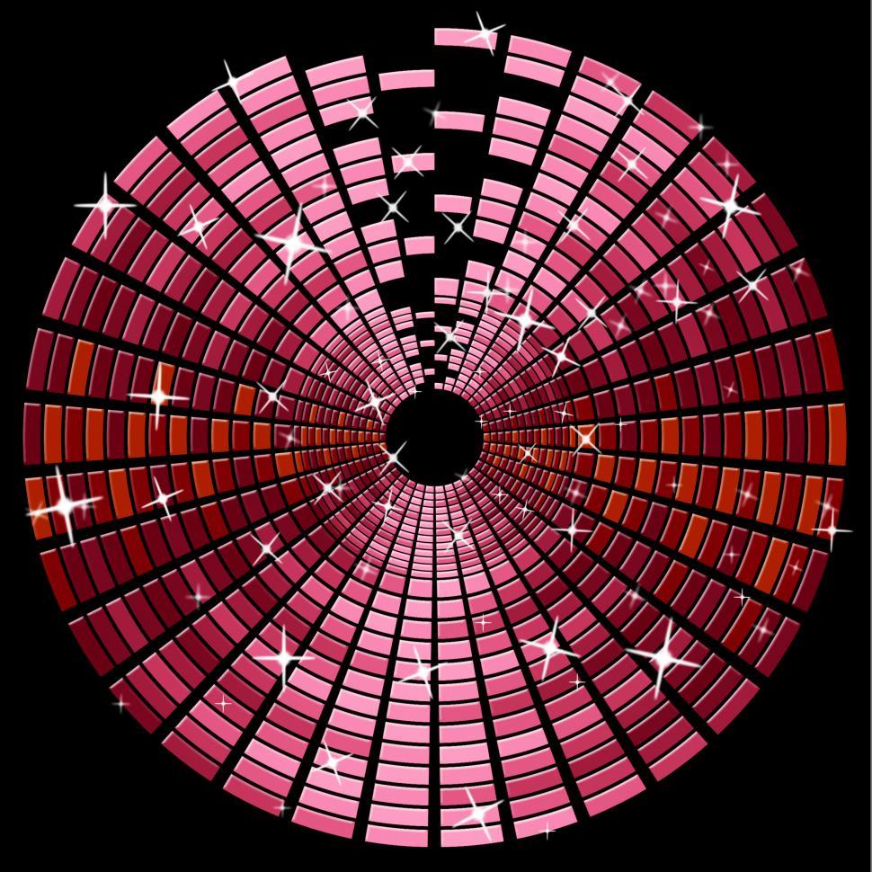 Free Image of Red Circles Indicates High Tech And Cd 