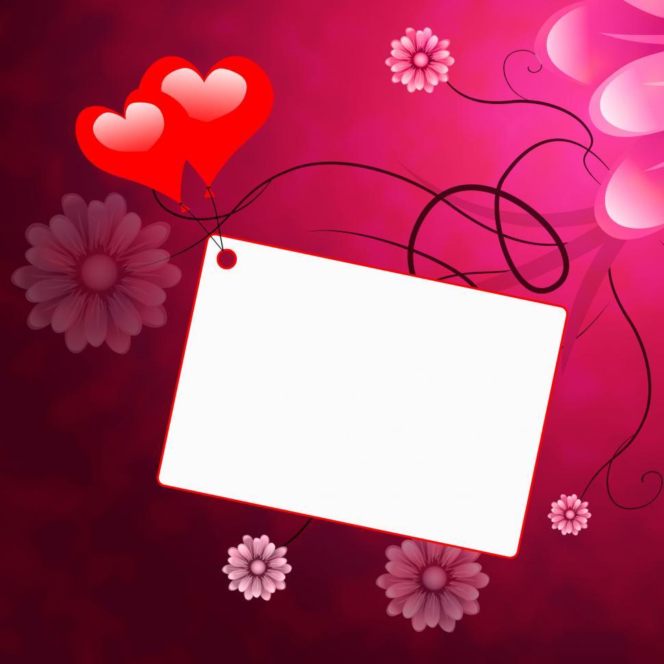 Free Image of Copyspace Heart Shows Valentines Day And Copy-Space 