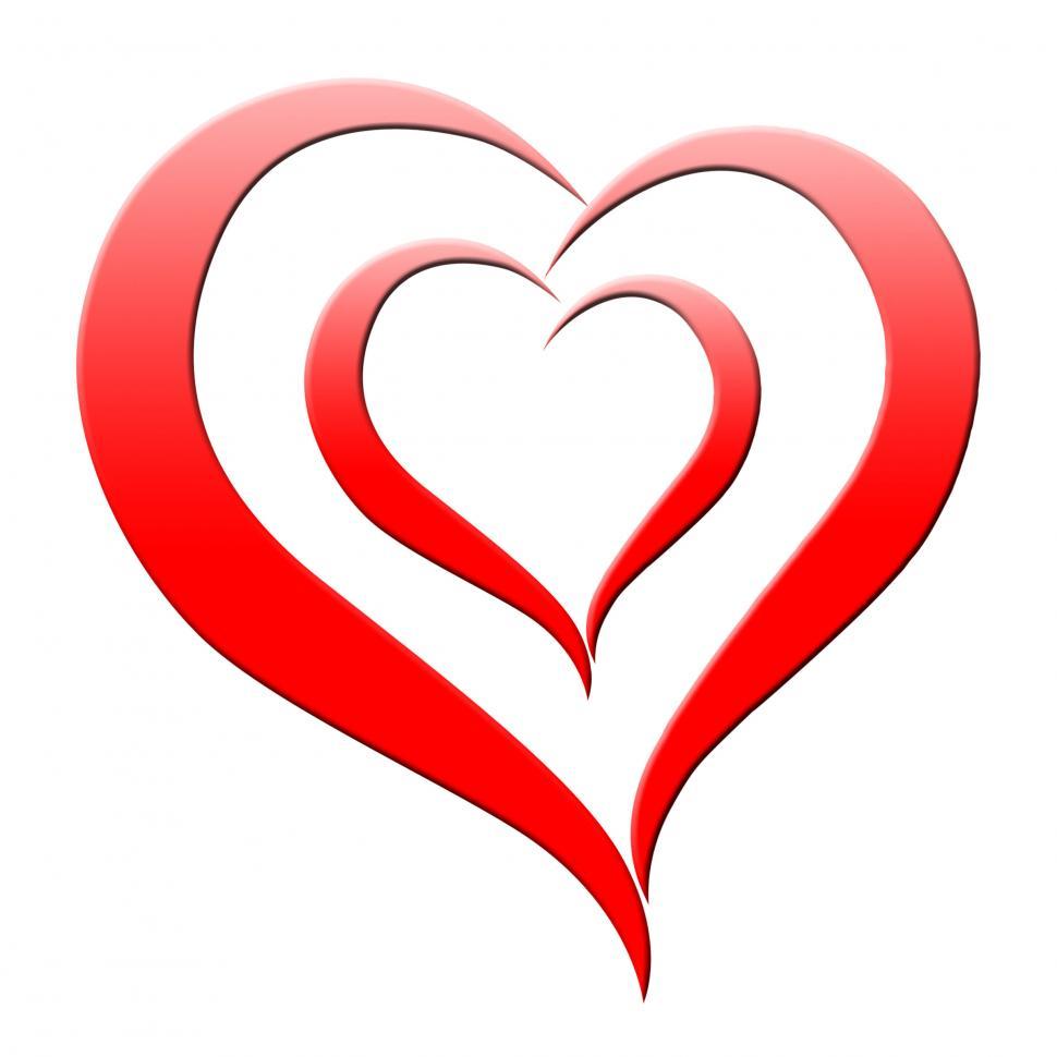Free Image of Background Heart Shows Valentine s Day And Abstract 