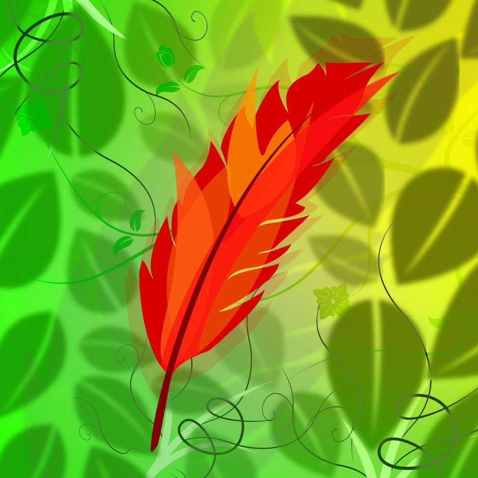 Free Image of Feather Symbol Indicates Flock Of Birds And Environmental 