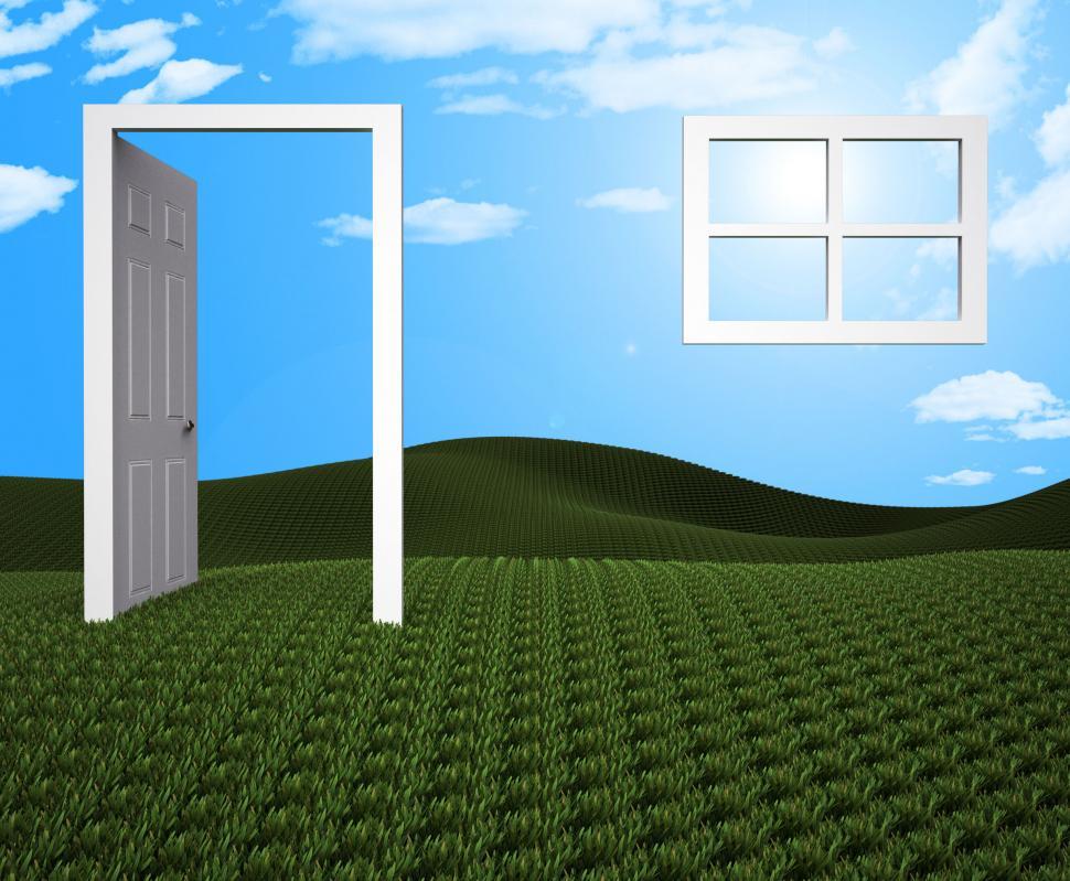 Free Stock Photo of House Doorway Represents Houses Property And Home