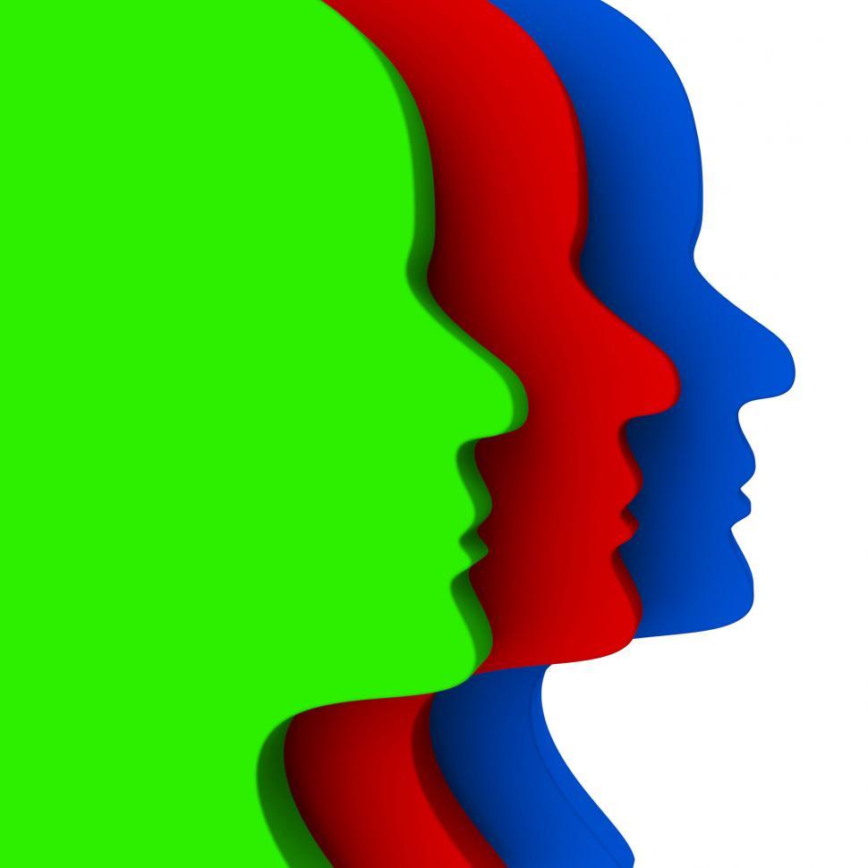 Free Image of Faces Heads Shows Team Work And Persons 