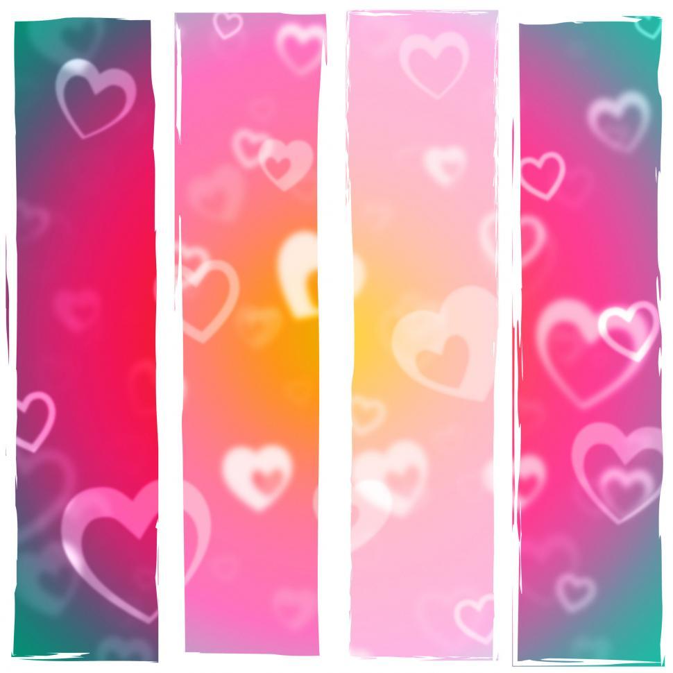 Free Image of Color Heart Shows Valentines Day And Affection 
