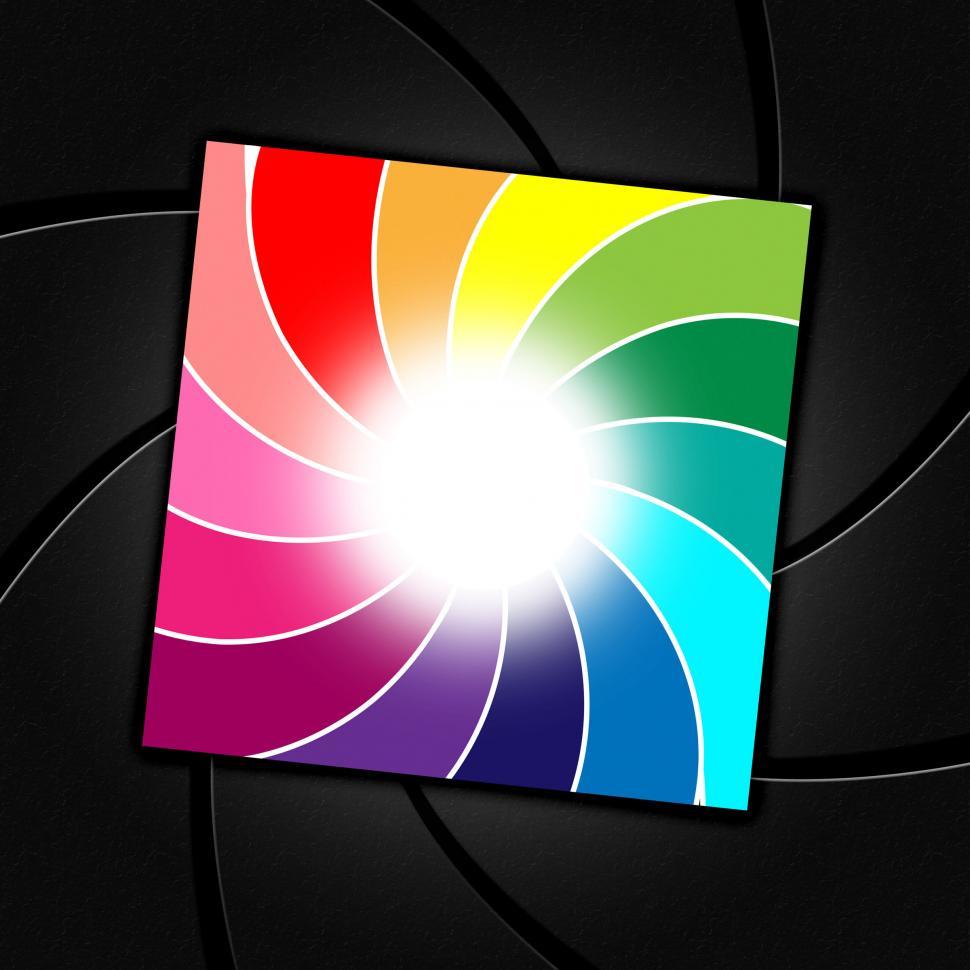 Free Image of Spiral Photographic Means Multicoloured Spiralling And Round 