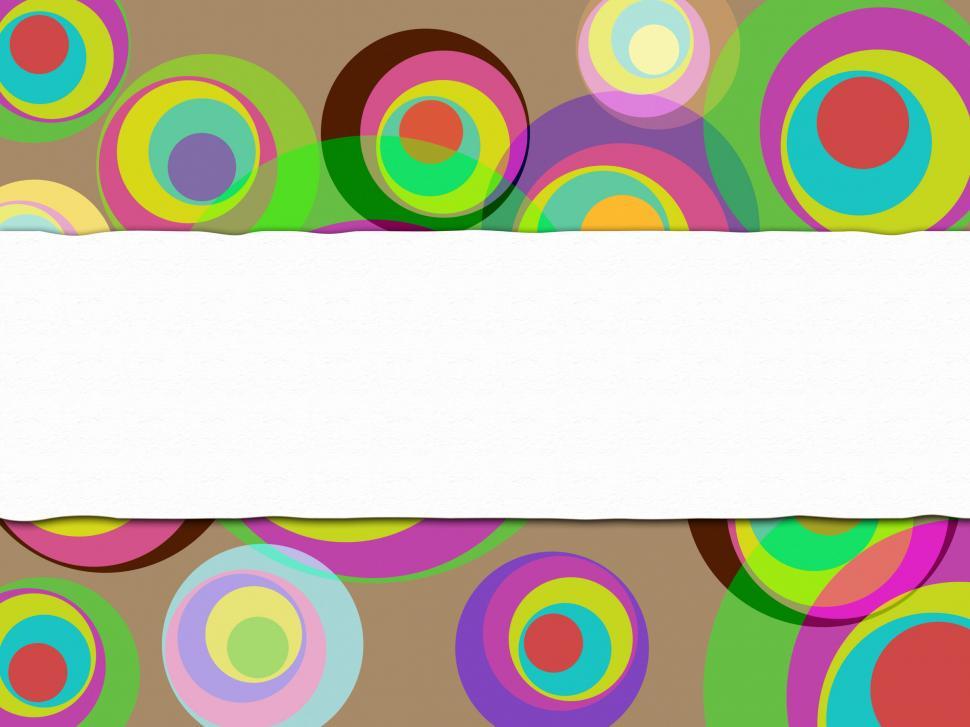 Free Image of Copyspace Circles Shows Colors Copy-Space And Spectrum 