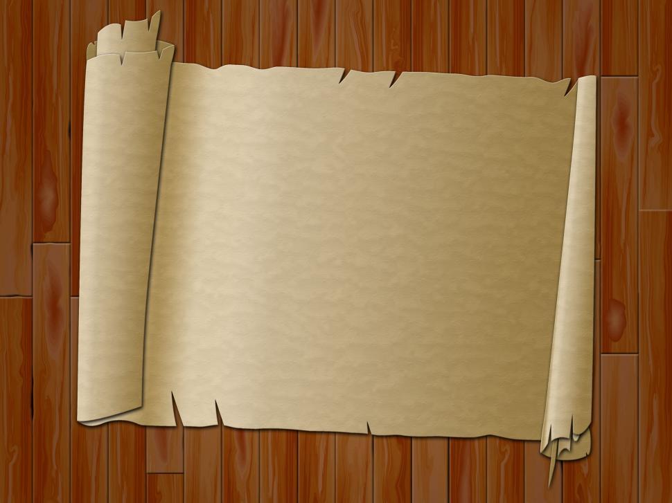 Old Antique Paper Parchment Scroll Over White Stock Illustration - Download  Image Now - Paper, Old, Paper Scroll - iStock
