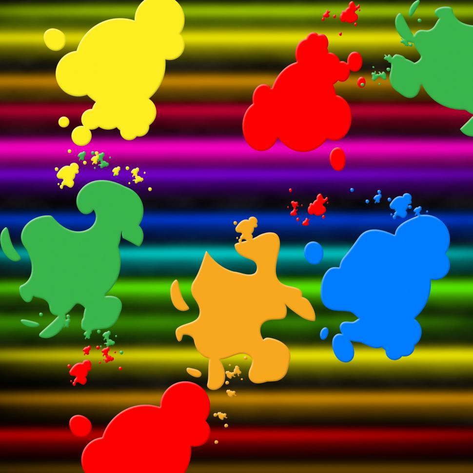Free Image of Colors Paint Shows Splashed Background And Splashing 