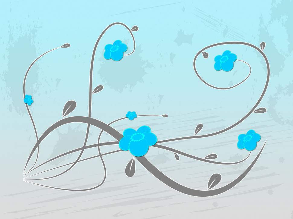 Free Image of Blue Background Indicates Bouquet Backdrop And Flower 