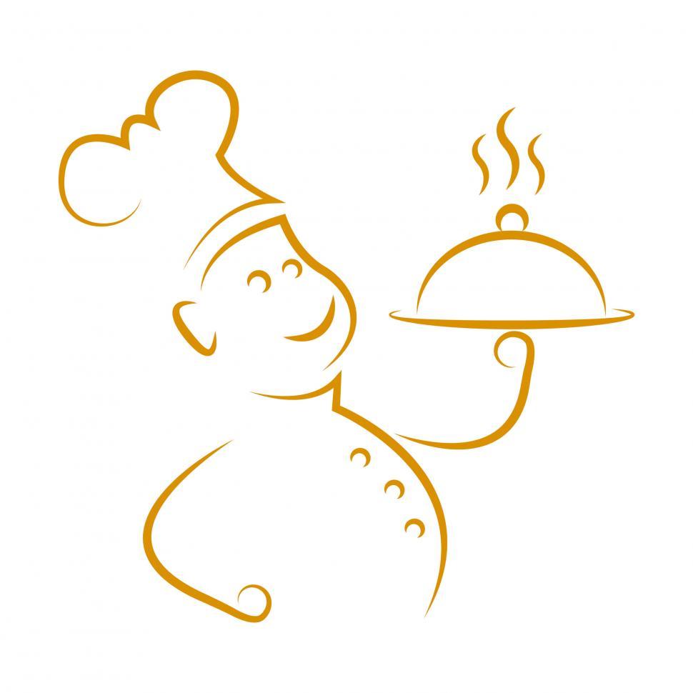 Free Image of Food Carrying Shows Chef s Whites And Chefs 