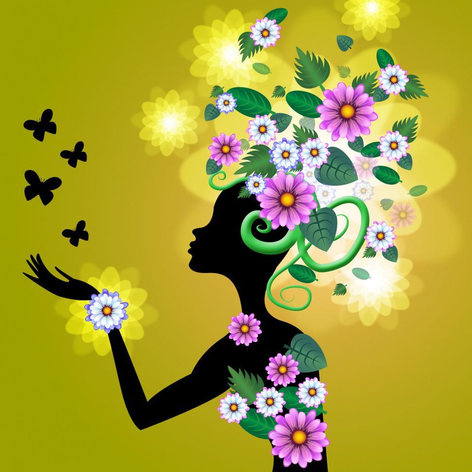 Free Stock Photo of Flowers Hair Means Bouquet Florals And Hairdo Download Free Images and