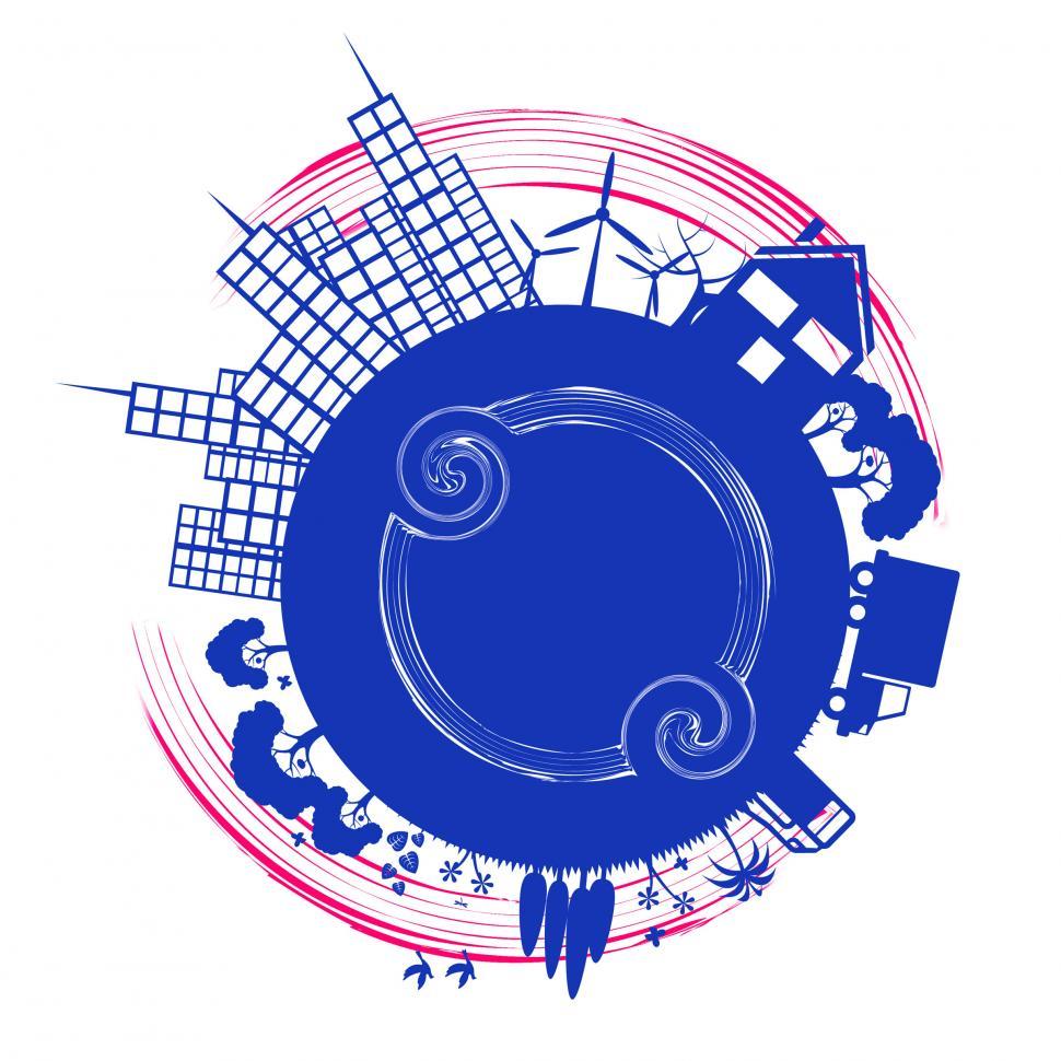 Free Image of World Eco Shows Go Green And City 