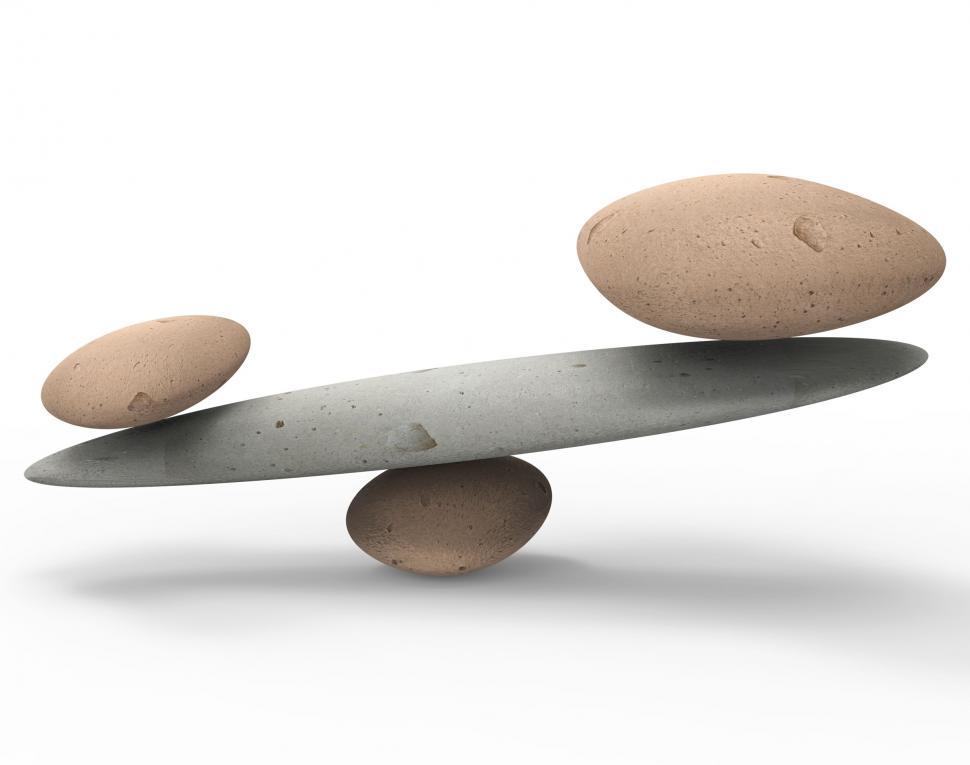 Free Image of Spa Stones Represents Equal Value And Balanced 