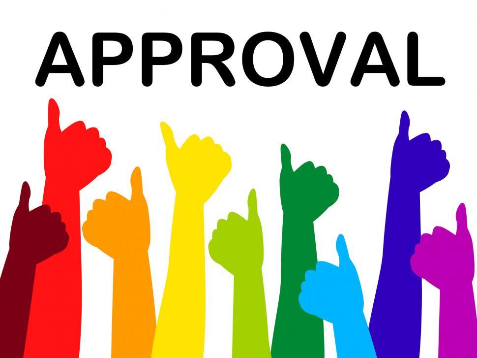 Free Image of Thumbs Up Means Approved Recommend And Passed 