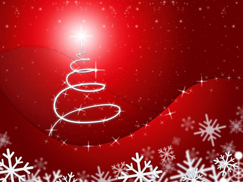 Free Image of Xmas Tree Means Winter Snow And Abstract 