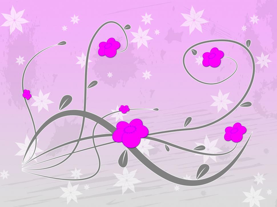Free Image of Pink Floral Indicates Abstract Backdrop And Blooming 