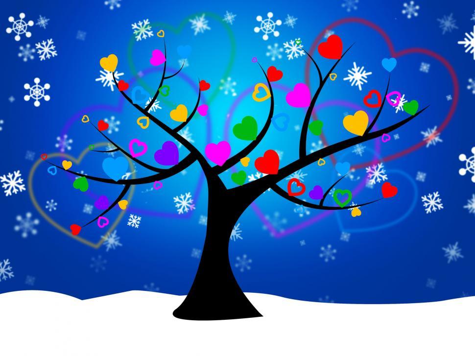 Free Image of Tree Snow Represents Nature Forest And Treetop 