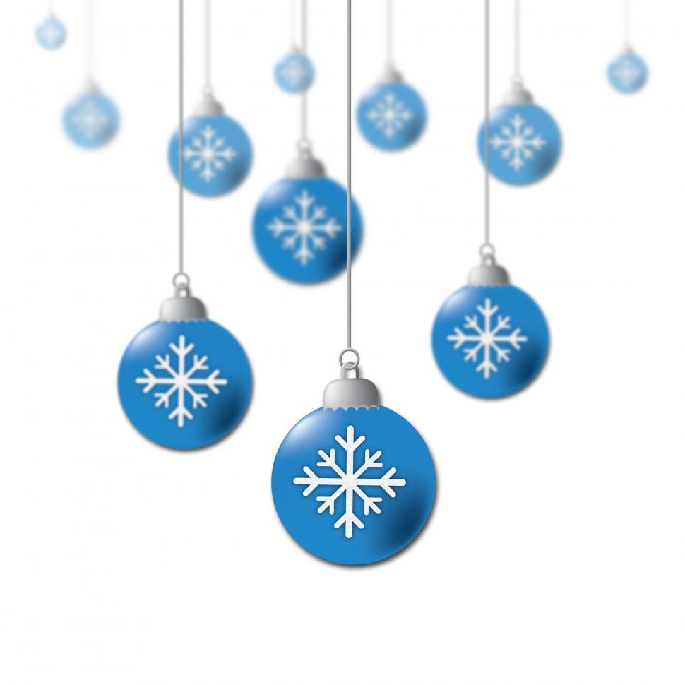 Free Image of Xmas Balls Means Christmas Ornaments And Celebration 