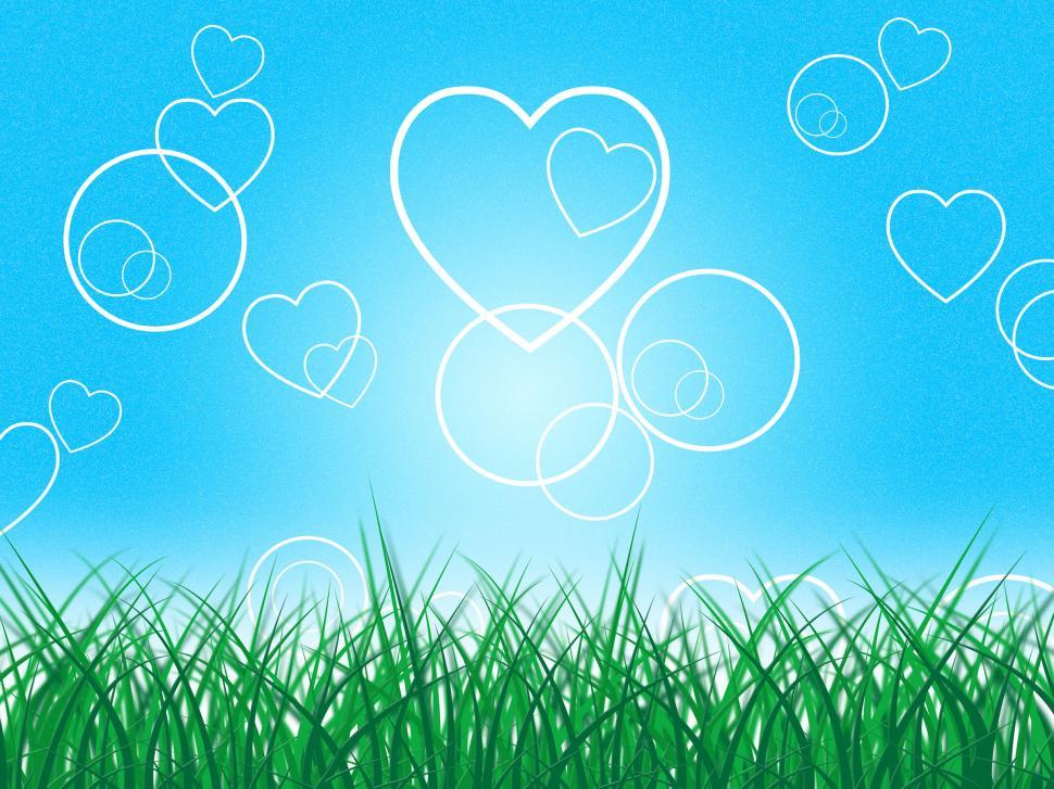 Free Stock Photo of Heart Color Represents Valentines Day And Backdrop