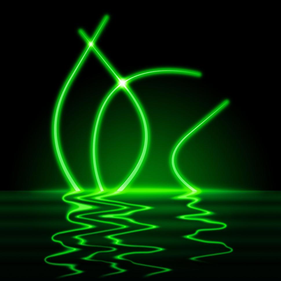 Free Stock Photo of Neon Lake Means Light Burst And Dazzling Download