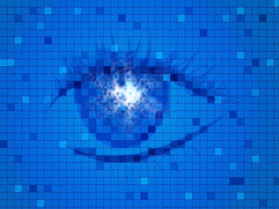 Free Image of Background Blue Means Human Eye And Design 