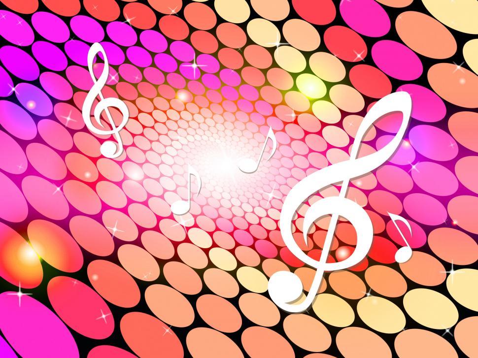colourful music notes background