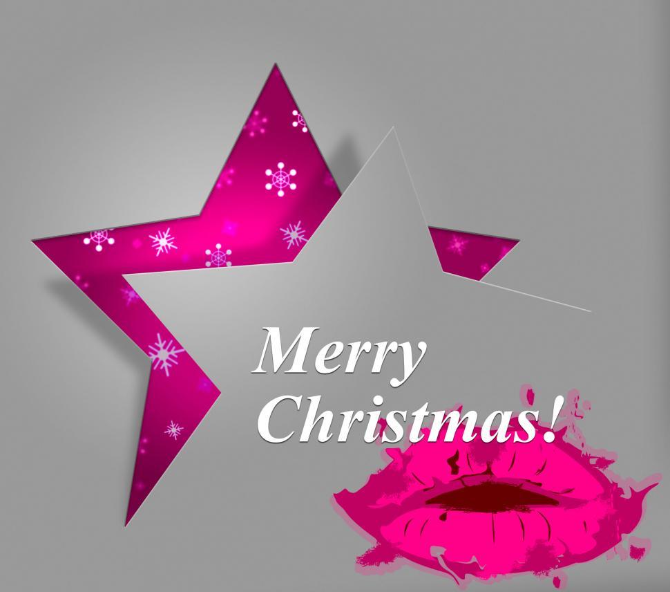 Free Image of Xmas Lips Indicates Merry Christmas And Celebration 