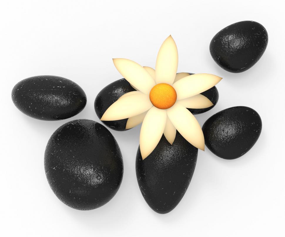 Free Image of Spa Stones Shows Peaceful Tranquil And Bouquet 