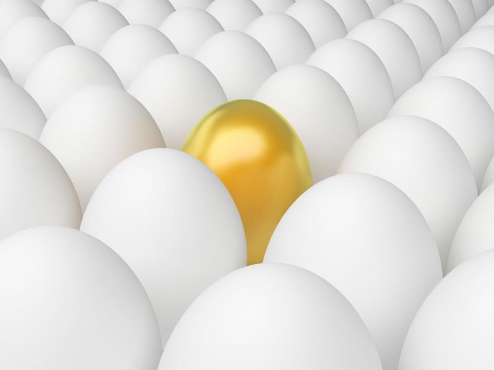 free-stock-photo-of-golden-egg-indicates-odd-one-out-and-alone