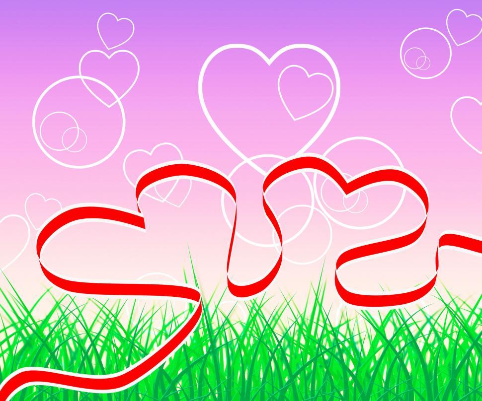 Free Image of Hearts Background Shows Valentine Day And Abstract 