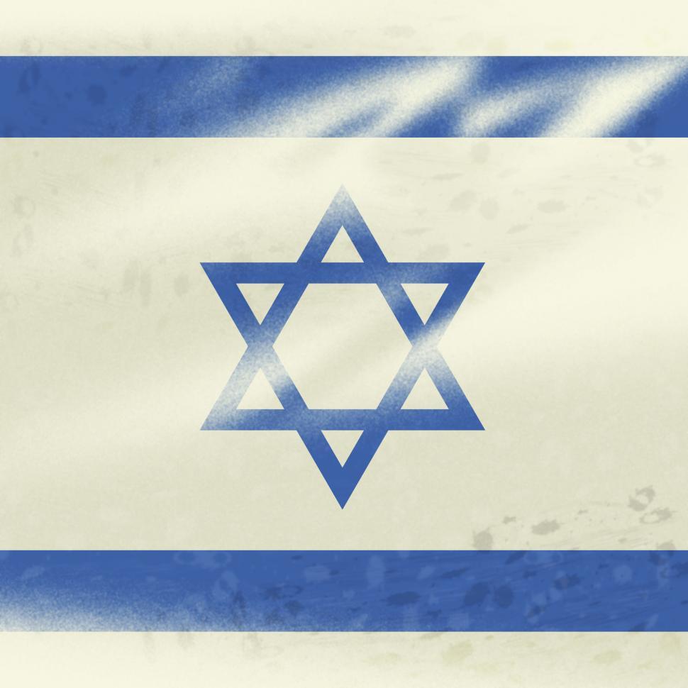 Israel Flag Represents Country Jew And Patriotism