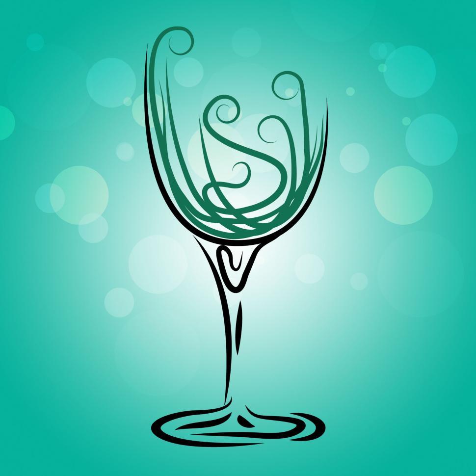 Free Image of Wine Glass Shows Party Fun And Wineglass 