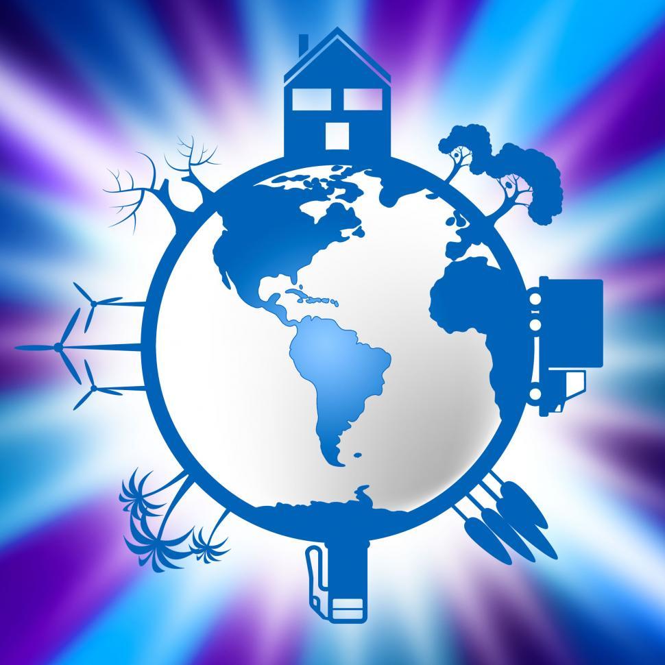 Free Image of World Global Indicates Eco Friendly And Conservation 