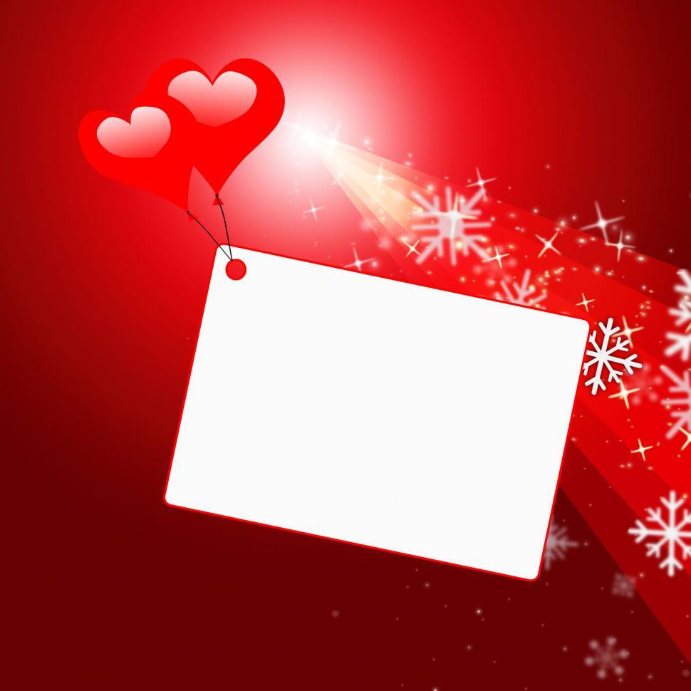 Free Image of Heart Tag Shows Text Space And Copy 