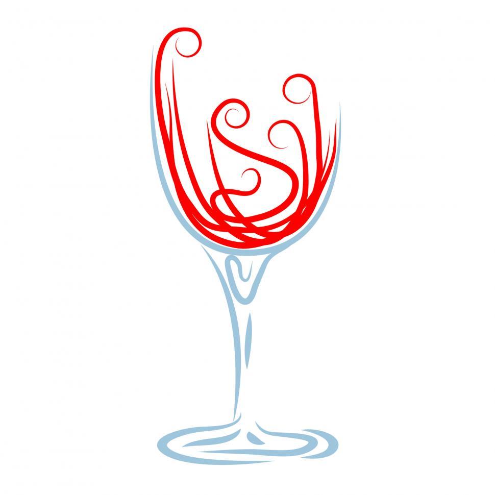 Free Image of Wine Glass Shows Celebrations Celebrate And Winery 