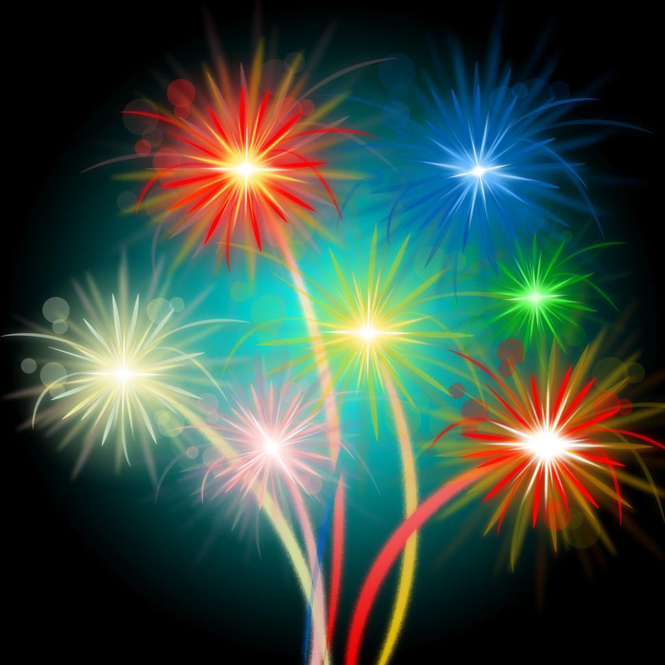 Free Stock Photo Of Fireworks Color Means Night Sky And Celebrations 